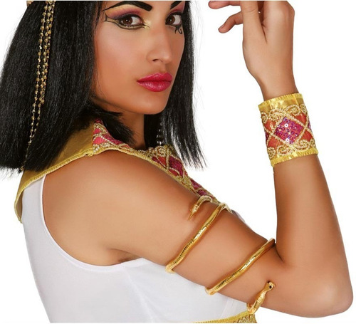 Pulsera Brazalete Egipcio De Cleopatra - Serpiente Dorada