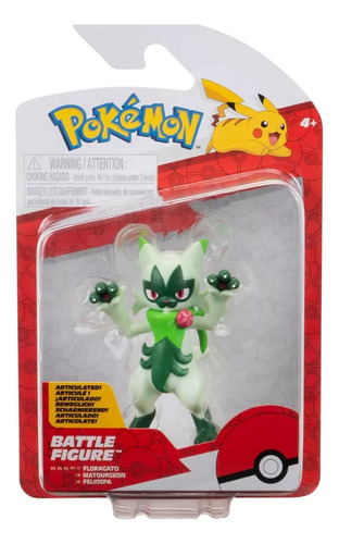 Floragato 7cm Pokemon Battle Figure Jazwares