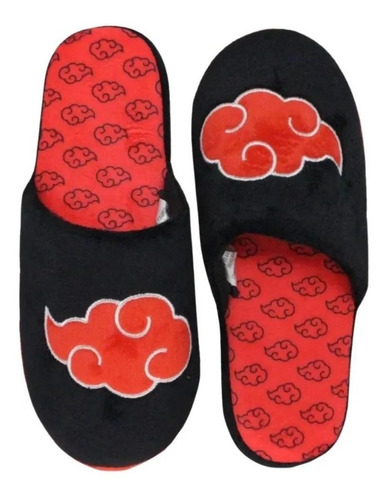 Imagem 1 de 4 de Chinelo Pantufa Quarto Nuvens Akatsuki Naruto G 39/40/41 Zc