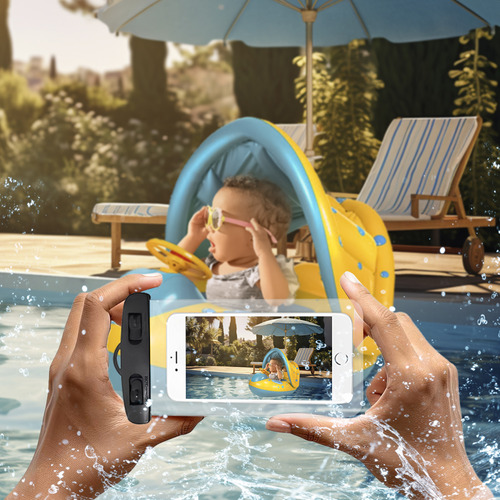 Kit Boia Piscina Criança + Bomba Manual E Capa Prova D'água Cor Azul