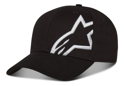 Boné Regulagem Alpinestars Corp Snap 2 Branco Preto