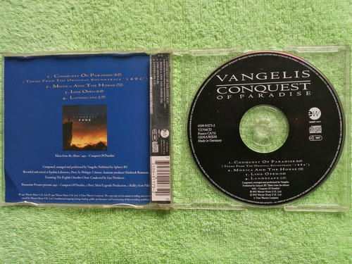 Eam Cd Single Vangelis Conquest Of Paradise 1992 Kitaro Jean
