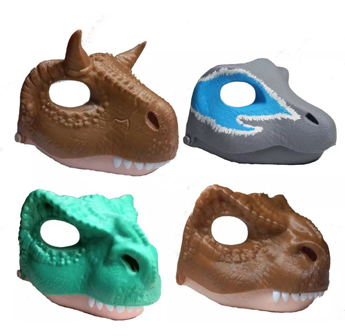 Mascara De Dinosaurio Articulada 3d