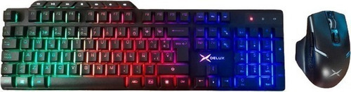 Combo Teclado Y Mouse Inalámbrico Delux Rgb K9800g+m588gx