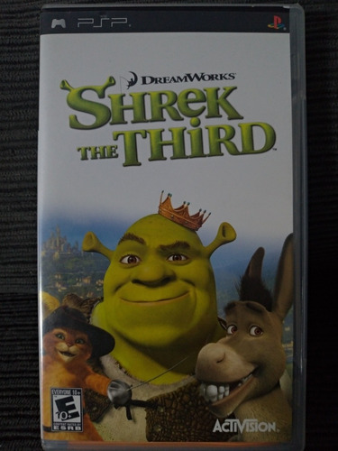 Jogo Psp Umd Shrek The Thitrd Impecável Completo (Usado)
