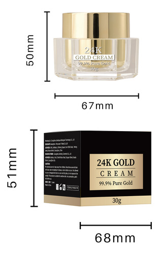 Crema Facial Reparadora De Oro De 24 Quilates Que Reafirma L