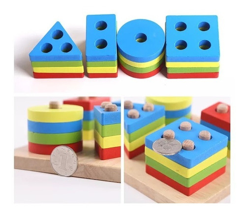 Pack 3 Rompecabezas Madera Número Juego Didáctico Matematica