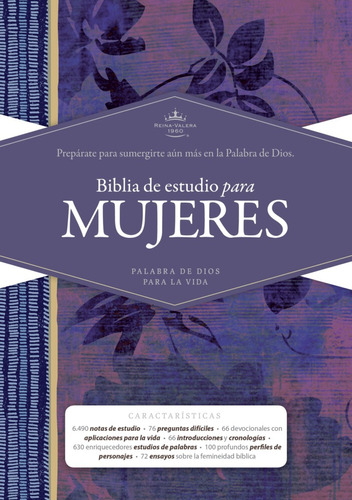 Biblia De Estudio Para Mujeres Rv60 Floreado Tela Con Indice