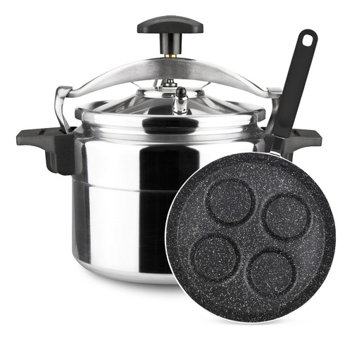 Combo Marmicoc Olla A Presión Alumax 6l + Sartén Huevera 24