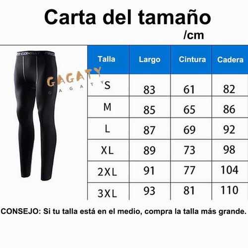 Imagen 3 de 9 de Mallas De Compresión De Secado Rápido Para Correr, Gimnasio