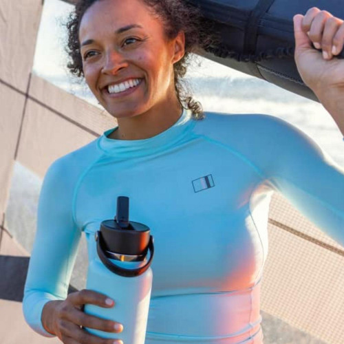Hydro Flask 32 Onzas De Ancho Flexible Tapa De Paja Agave