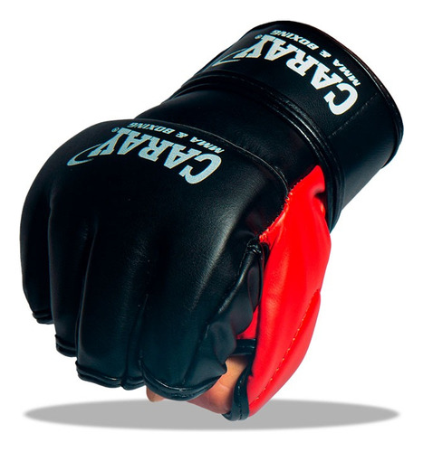 Guantes Mma Artes Marciales Mixtas Pro 3 Rojo Caray