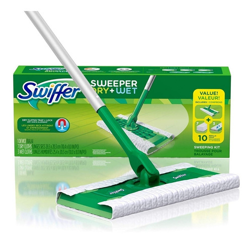 Swiffer Sweeper Tintorería Y Wet Mop Starter Kit De Limpieza