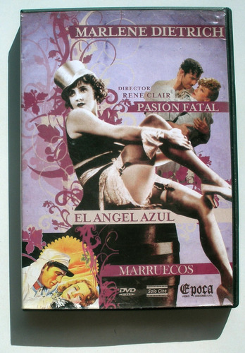 Dvdx3 Marlene Dietrich Pasion Fatal El Angel Azul  Marruecos