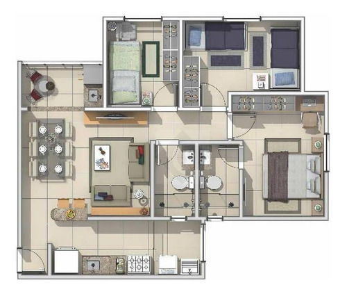Imagem 30 de 30 de Apartamento Com 3 Dormitórios À Venda, 68 M² - Jardim Sevilha - Indaiatuba/sp - Ap1063