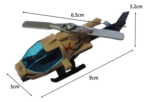 0 Juguete De Helicóptero De Aleación Fundida A Presión,
