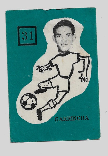 Figurinha Jogador Garrincha Antiga, Nunca Colada