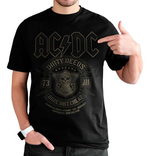 Camiseta Remera Ac Dc Dirty Deeds Done Dirt Cheap Rock