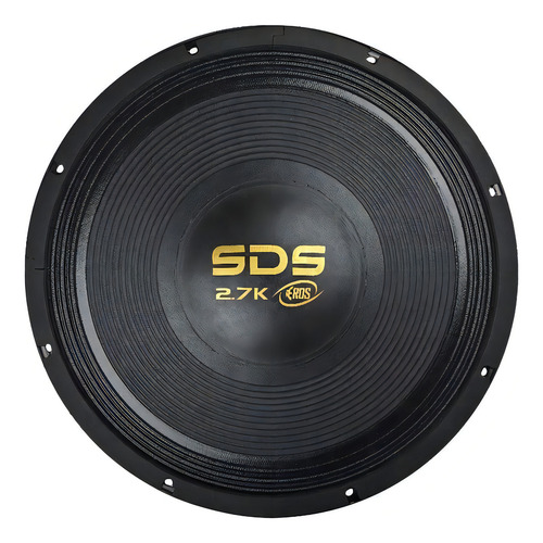 Alto Falante Subwoofer Sds Eros E-15 2.7k 15 Pol 1350w 4 Ohm Cor Preto