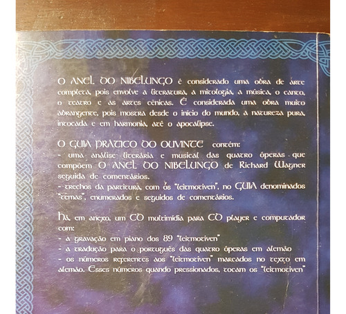 Livro O Anel Dos Nibelungos - Richard Wagner - Lúcia Schiffer Durães (Usado)