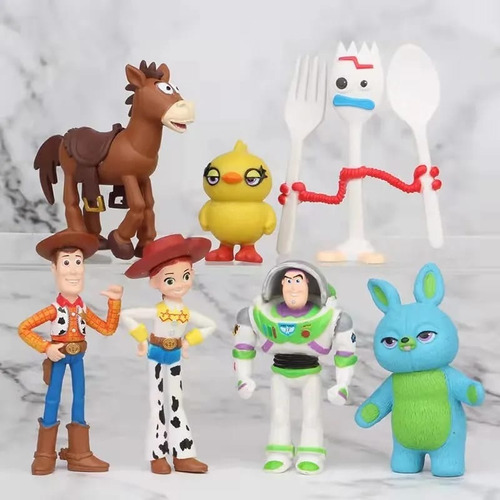 Set 7 Figuras Toy Story De 4 A 7 Cm