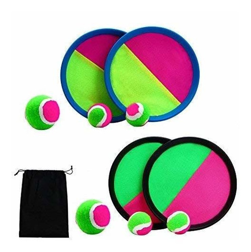 Aneco Paddle Catch Ball And Toss Game Set Disco Toss And Cat