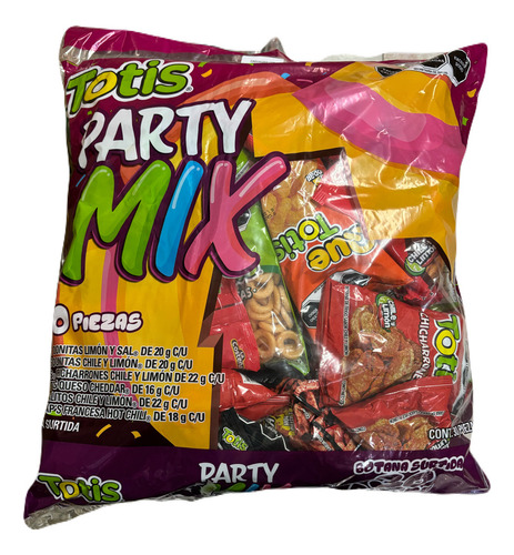 Totis Mega Party Mix Frituras Botana Sal, Limón Y Chile 30pz