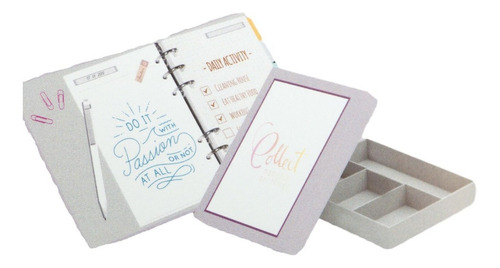 Imagem 2 de 10 de Planner A5 Cotton Lilás - Ótima
