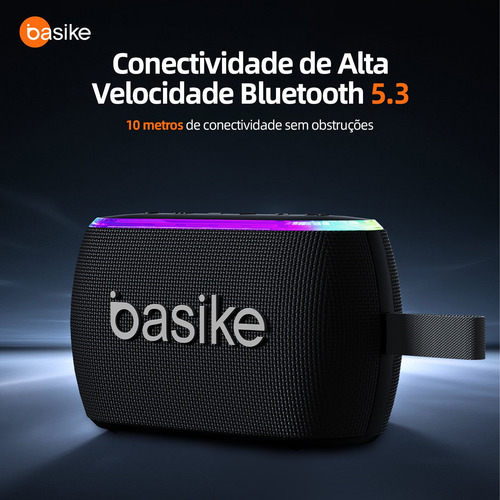 Caixa De Som 40w Portatil Bluetooth Tws Potente Ipx6 Com Rgb