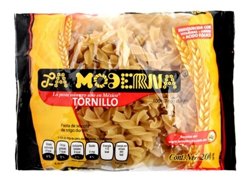 La Moderna Pasta Para Sopa Tornillo 200 Gramos