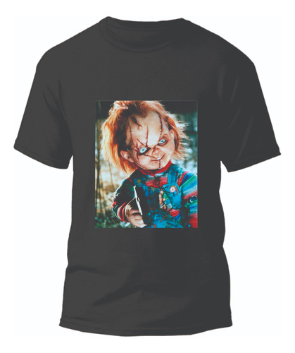 Playera Estampada Chucky El Muñeco Diavolico Unisex En Dtf