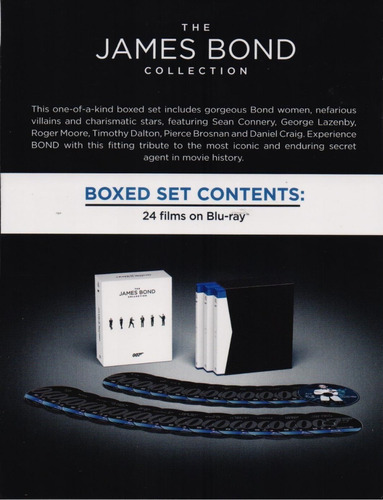 The James Bond 007 Collection Boxset 24 Peliculas Blu-ray