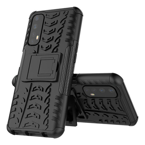 Funda De Blindaje De Goma De Doble Capa Para Oppo Realme Nar