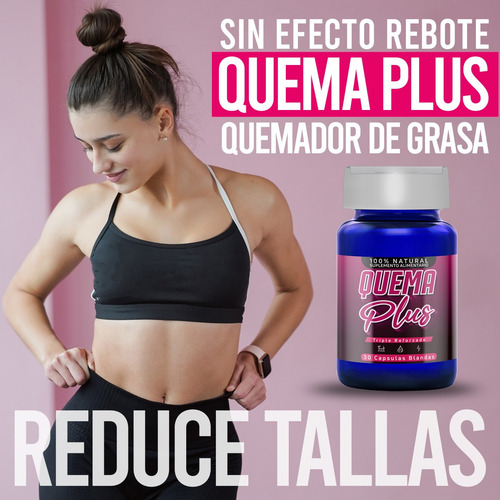Imagen 2 de 2 de Quema Plus 100% Natural Para Perdida De Peso (original)