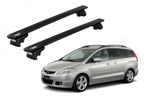 Barras Thule Mazda 5 04- Re / Wingbar Evo Black