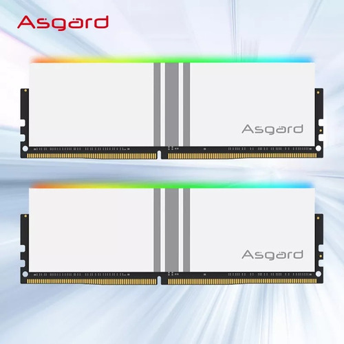 Kit Memorias Ram Ddr4 Asgard Valkyrie Blancas Rgb 16 Gb 3600