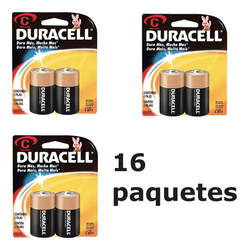 Surtek Mn1400 Pack 16 Pilas Alcalinas Marca Duracell® C