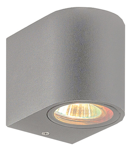 Aplique Pared Exterior Unidireccional Curvo Apto Led Gu10