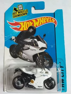 Hot Wheels Ducati 1199 Panigale Moto Blanca Daño Mo6