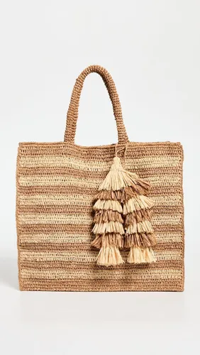 Mar Y Sol Bolso Callie Para Mujer, Rayas, Bronceado, Talla