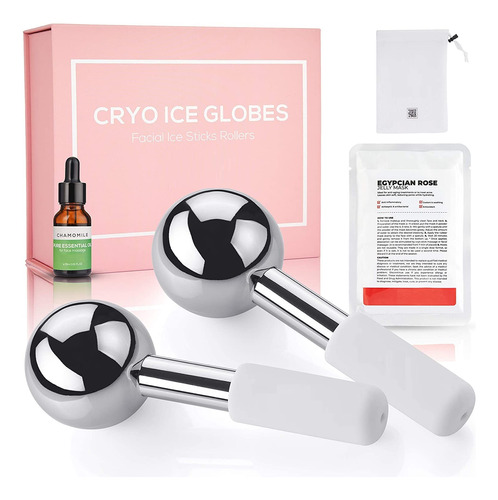 Brun Cryo Ice Globes Para El Cuidado Facial: Un Juego De 2 R