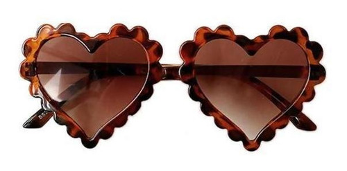 2 Gafas De Sol Plásticas Protectoras Uv400 Amor Corazón