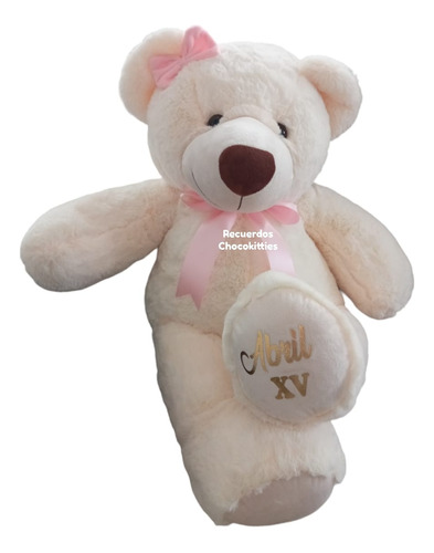 Oso De Peluche Xv Años Baby Shower Personalizado Regalo 65cm