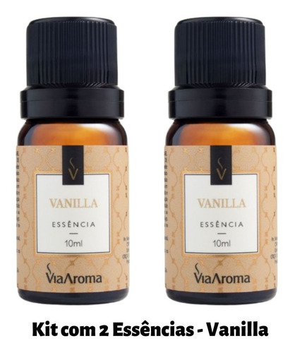 Essência Aromática Vanilla 10 Ml Via Aroma Para Difusor