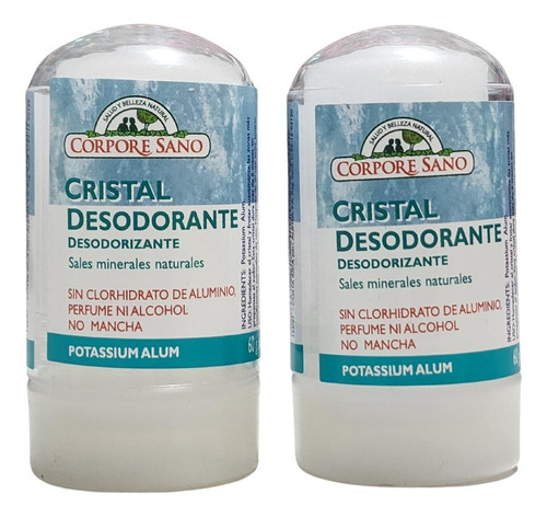Desodorante Piedra De Alumbre Corpore Sano Pack 2 Unidades 