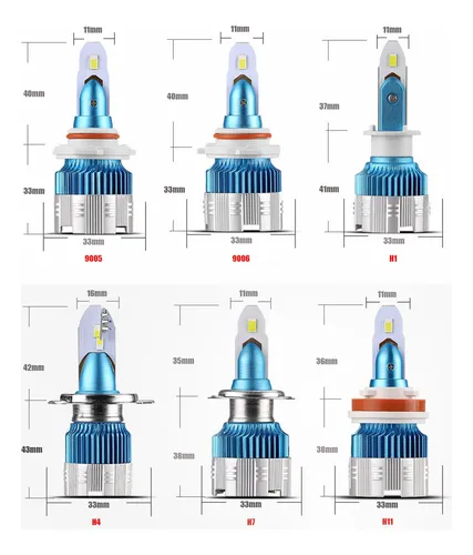 Kit De Faros Led Auto 16000lm 120w Para Dodge Csp Chips