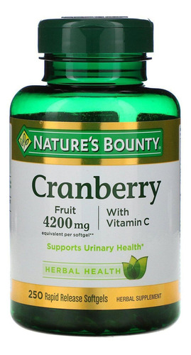 Cranberry Nature's Bounty 250 Capsulas