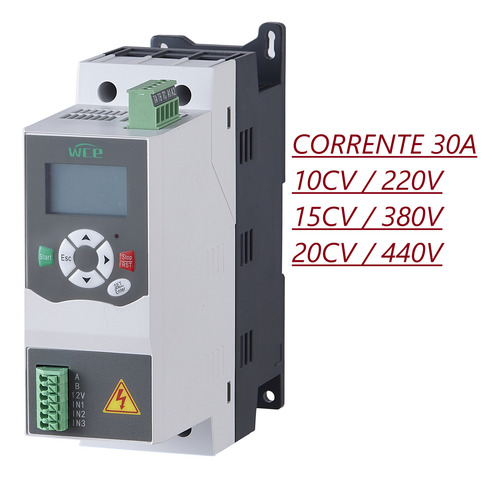 Chave Partida Soft-starter Wce 30a 220v 380v 440v C/ Bypass
