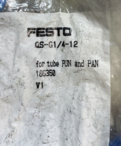 Festo Fitting, Push-in, Qs-g1/4-12, 186350, Lot Of 118,  Ggj