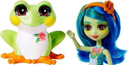 Boneca Enchantimals Bichinho Tamika Tree Frog Sapo Burst
